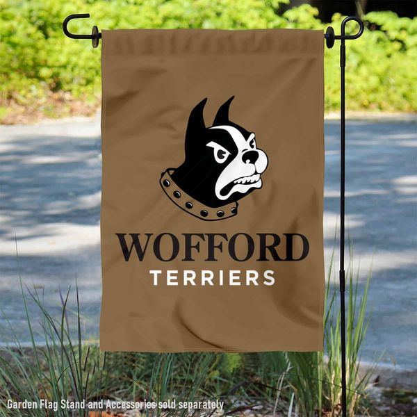 Wofford Terriers Logo Garden Flag and Yard Banner