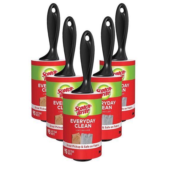 Scotch-Brite Lint Roller, 95 Sheets, 5 Count