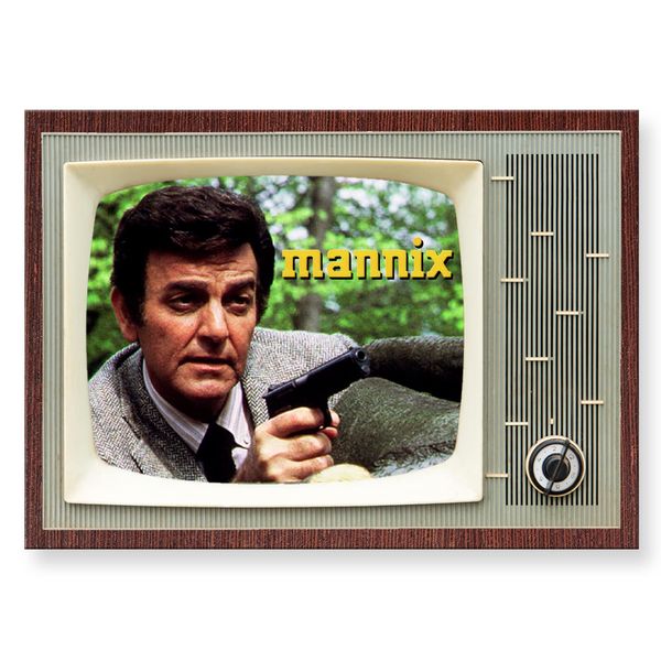 Mannix TV Show Retro TV Design Fridge Magnet