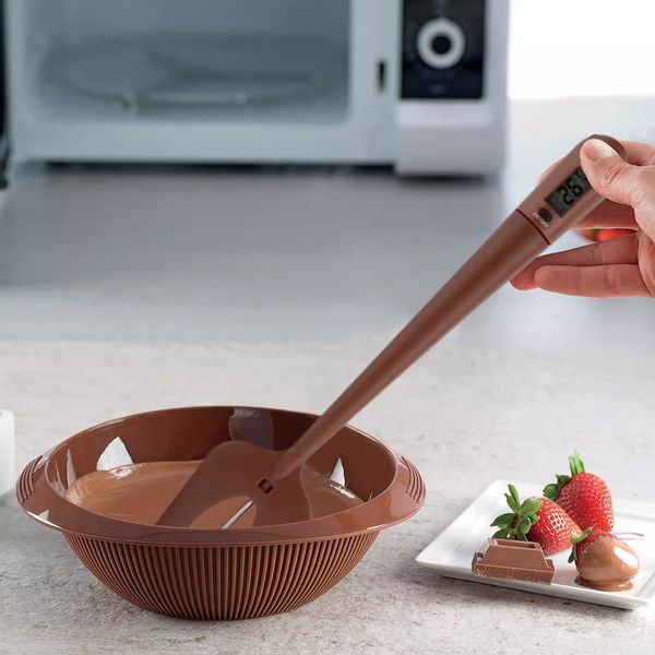Nikou Chocolate Digital Thermometer, Tragbares Digitales Kochthermometer füR Die HaushaltsküChe füR Schokoladensirupsauce
