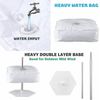 2 Set Balloon Column Stand Kit with Extendable Metal Pole and Heavy Water Bases