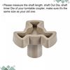 sourcing map Microwave Oven Turntable Roller Support Coupler Shaft Replacement 5mm x 7mm 2 Pcs