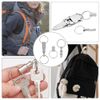 CooBigo 3 Pack Quick Release Detachable Keychain Dual Pull Apart Key Chain Spring Split Snap Separate Double Key Ring Lock Valet Keys Flashlights DIY Crafts Accessories