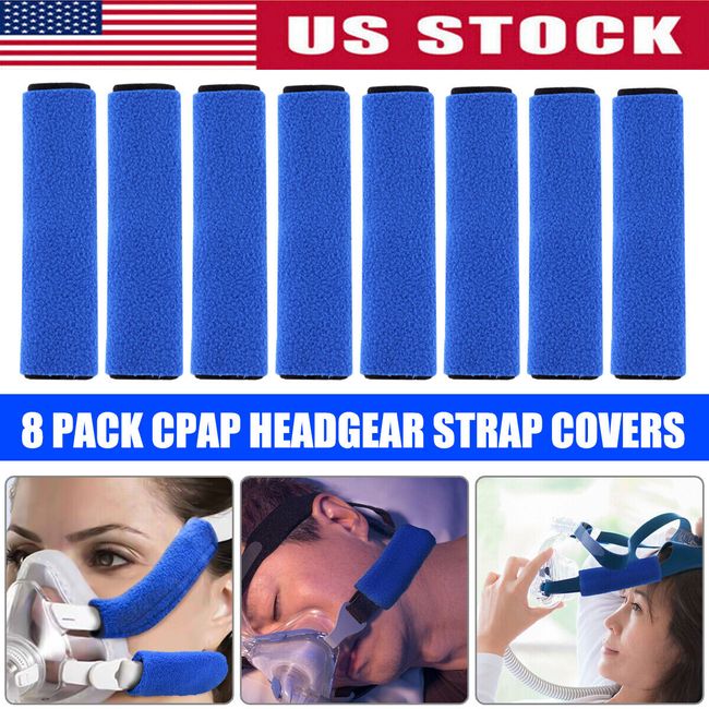 8 Pack CPAP Headgear Strap Covers, Universal and Reusable CPAP Strap Covers USA