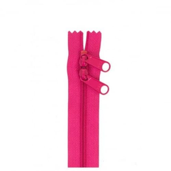 2 Way Bag Zip Fastener - Lipstick Pink
