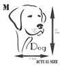 Hunde-Schablone – 12,5 x 16,5 cm (M) – Wiederverwendbare Tier-Wandschablone