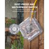 DEWENWIL 15FT Heavy Duty Extension Cord, Dust-Proof &Waterproof Switch,6 Outlets