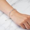 Philip Jones Silver Plated Paperclip Bracelet