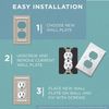 Franklin Brass 64930 Concave Single Duplex Outlet Wall Plate / Switch Plate / Cover, Satin Nickel
