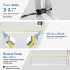 Yoochee Expandable Window Screen, 2 Pack Adjustable Window Screen (10" H x 19" - 36" W) - Small Replacement Window Screens with Frame, Durable Replacement Screen for Window