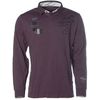 Kitaro Mens Polo Sweatshirt Long Sleeve Pullover Sizes Cotton, Plum1