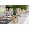 Gold Glitter Number 60th Birthday with Stand
