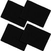 LAOSEP Activated Carbon Filter for Kitchen Waste Composter, Odour Filter, Organic Waste Bin, Black, 7 x 7 x 9.5 cm, 0.01 kg, Pack of 4