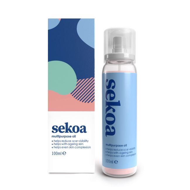 Sekoa Multipurpose Oil 100ml | Face and Body Moisturiser | Helps Reduce Wrinkles and Fine Lines | Helps Reduce Scar Visibility | with Lavender, Chamomile, Calendula and Rosemary Oils