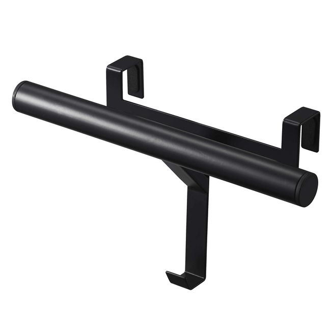 Yamazaki 5239 Geta-Box Door School Bag & Backpack Hanger, Black, Approx. W 10.4 x D 3.7 x H 6.3 inches (26.5 x 9.5 x 16 cm), Tower, Just Plug Into the Door, Easy Installation