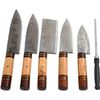 Professional Chef Kitchen Knives 5 Piece Damascus Steel Set with Sharpener