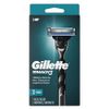 Gillette Mach3 Mens Razor with 1 Handle and 2 Razor Blade Refills