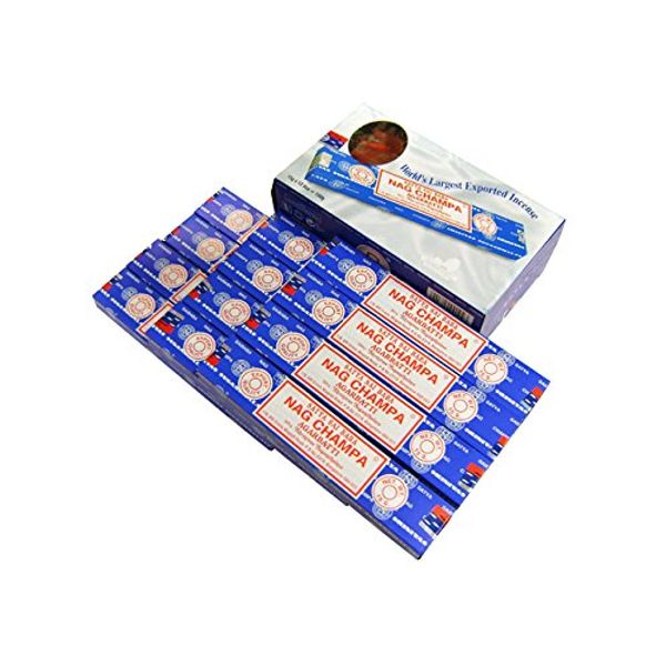 SATYA SAI BABA NAG CHAMPA Stick Sai Baba Nag Champa Incense, Set of 12