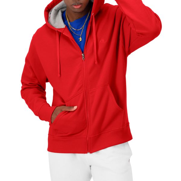 Champion Men's Zip-Up Hoodie, Powerblend, Zip-Up Hoodie Sweatshirt for Men (Reg. or Big & Tall)