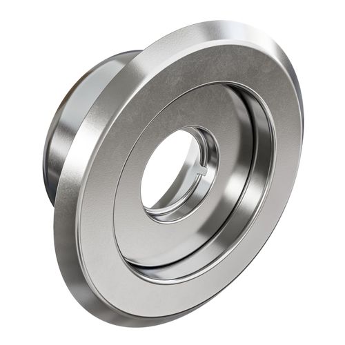 Recessed Fire Sprinkler Escutcheon 1/2 in. IPS - 2 Piece in Chrome - Depth Adjustment Range up to 3/4 in. for Fire Sprinkler Trim