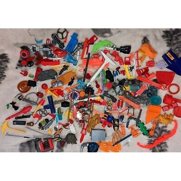 Vintage 70s, 80s, 90s Toys Mixed Action Figure Weapons Accessories Parts Lot #5