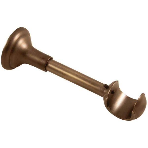 Gardinia Träger Rustikal offen für Ø 25 mm bronze 12 cm, Metall