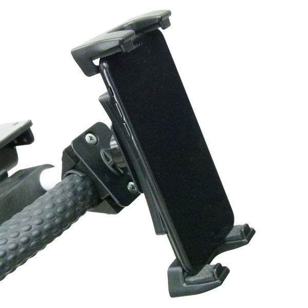 BuyBits Golf Trolley Handlebar Mount and Adjustable Cradle for Mobile Devices Tablets & Phones