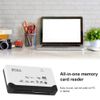 Multibao All in One Multi Card Memory Reader Adapter for Micro SD SDHC M2 MMC XD CF MS with External USB- White