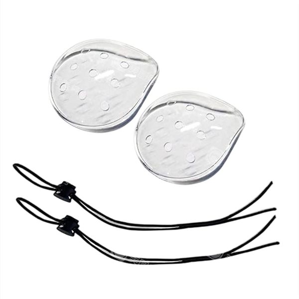 DOMINNE 2PCS Porous Transparent Eye Mask Plastic Eye Patches Adjustable Eye Patches Transparent Eye Mask Eye Protection for Children, Adults