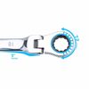 6 Heavy Duty Flexible Head Extra Long Ratcheting Wrench Combination Spanner Tool