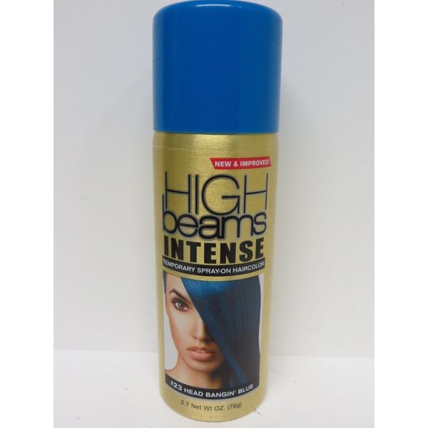 High Beams Intense Temporary Spray On Hair Color - #23 Head Blue 2.7 oz. (Pack of 2)