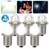 6Pcs P13.5S LED Flashlight Lights Torch Bulbs Upgrade DC 3V Replace White Lamp