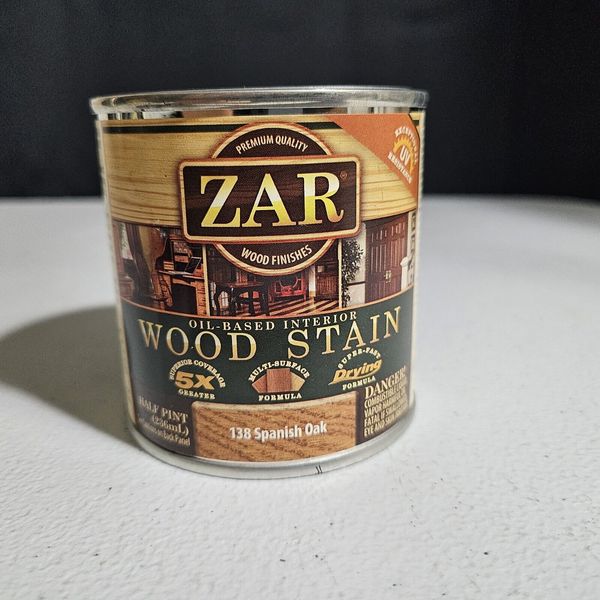 (1) ZAR Interior Stain 138 SPANISH OAK  1/2 Pint