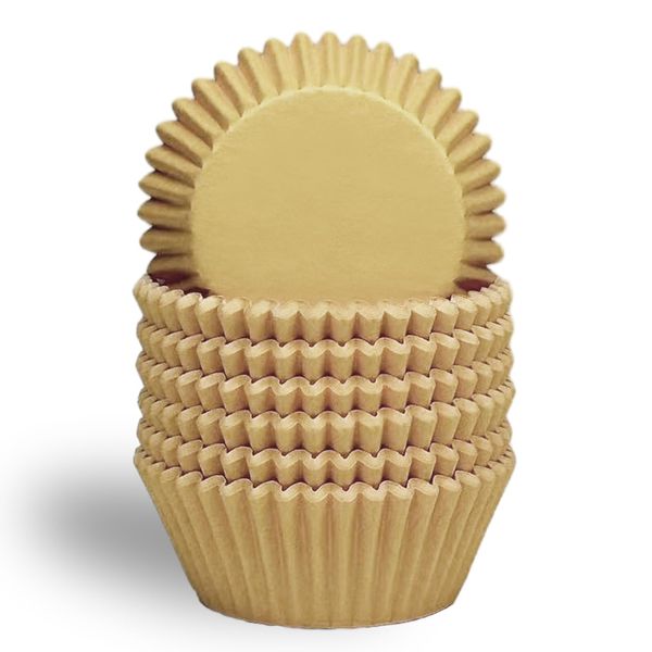 Gcardist Standard 300-Count Yellow Cupcake Liners - Paper, Disposable - Everyday Baking - Round - Solid Bright Yellow