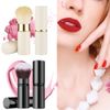 2 Pack Retractable Makeup Brush Telescopic Face Brush Retractable Face Kabuki Brush Round Powder Travel Makeup Brushes Powder Foundation Blush Portable Makeup Brush (Black And White)