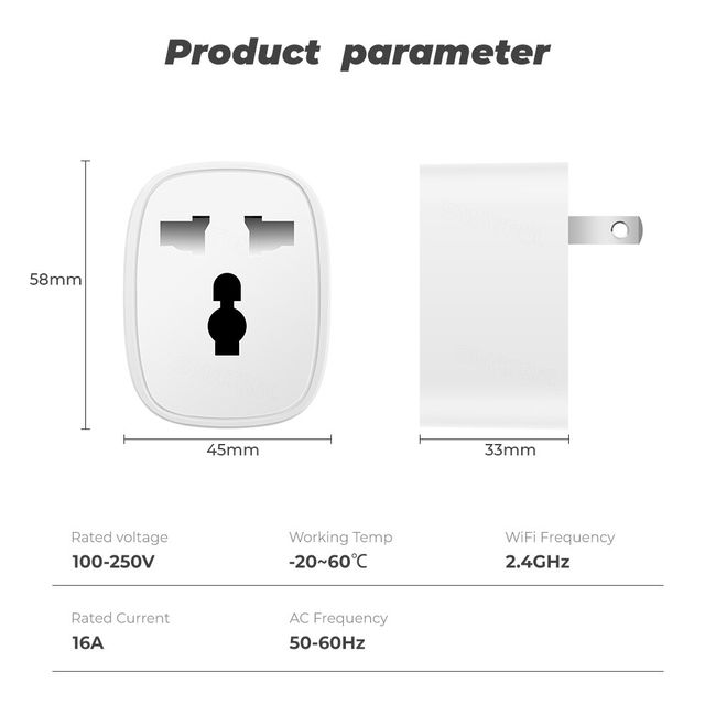 Universal US Smart Plug (Wifi, Alexa, Google Home)