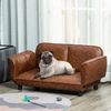 Sofa for Pets Foldable Design, PU Leather Cover Dog Bed, Small & Large Animals