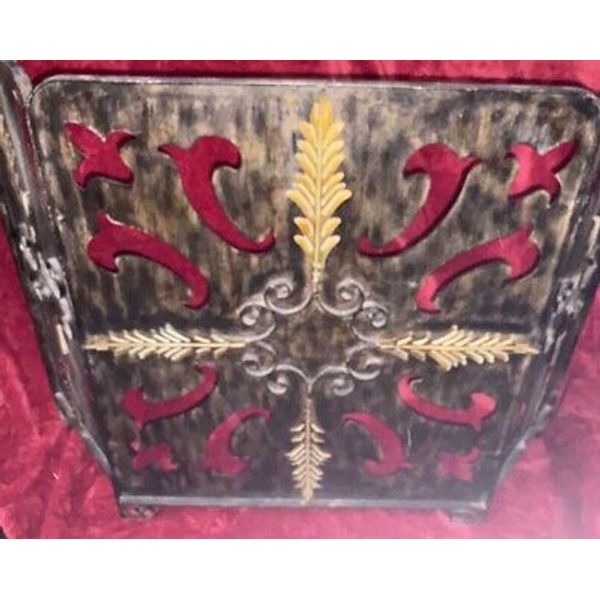 Fireplace Screen 3 Panel Iron Fire Spark Guard Cover Custom Merriman Old World