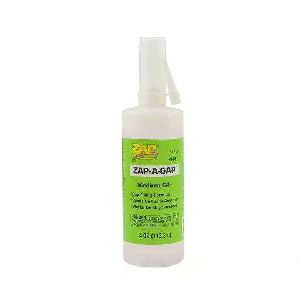 Pacer Technology Zap-A-Gap CA+ Glue RC Balsa Model Airplane Medium 4oz PAAPT05