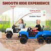 12V Kids Electric Car w/ 2WD/4WD Switchable, Remote Control Light Blue