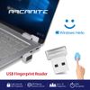 Arcanite AKFSD-07 USB Fingerprint Reader, Supports Windows Hello Function, 0.05 Second, Fingerprint Authentication for Security