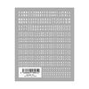 TSUMEKIRA ES-MNA-101 Nail Stickers, es, Mini Alphabet, White