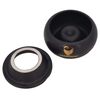 GERMANUS Round Ashtray for Cigarettes or Cigar 11 cm Black