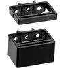 Alpha Engineered Level Mount Holder for Alpha Rails - Compatible with Milwaukee Packout Tool Box with Alpha Rail System (Black)