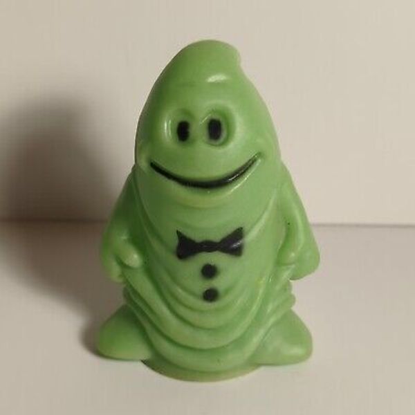 Vtg Pineapple Ind Glow Ghosts Baggs Green 2.5" Figure Bow Tie Glow In The Dark