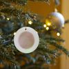 Circle Porcelain Ornament - Blush Wash Colorwashes