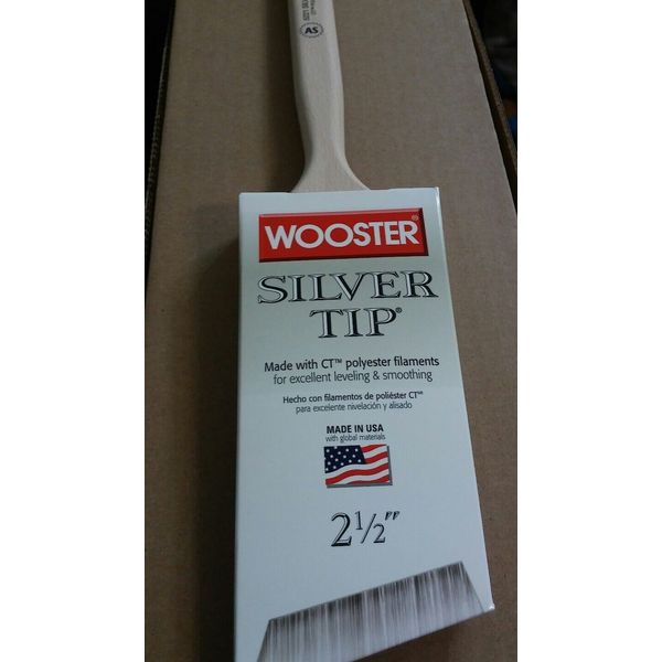 Wooster 2 1/2" Silver Tip Angle Sash Paintbrush 5221