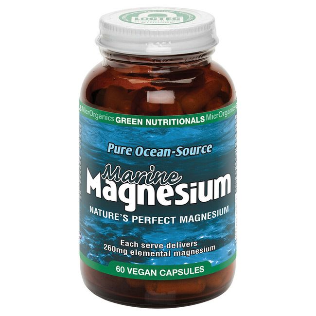 MicrOrganics Green Nutritionals Pure Ocean-Source Marine Magnesium 60 Capsules