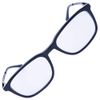 EVERNEVER EV001-PC-V3 Nice PC Eyeglasses (slightly small - regular size) Beta Titanium x Glossy Acetate PC Glasses, Titanium, Blue Light Cut, Glasses, Blue Light, Men's, Square, Small - black matte