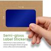 Color Coded Label Self Adhesive Rectangular Stickers Labels to Write On 5cm x 3cm, 150 Pack (Red) by Royal Green